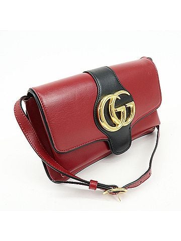 Gucci Arli Leather Red Leather Shoulder Bag Bag (view 2)