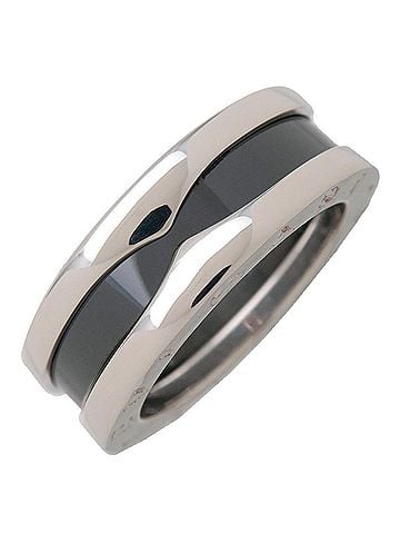 Bvlgari Save The Children One Band Sterling Silver And Ceramic Silver Silver Ring Jewelry (view 1)