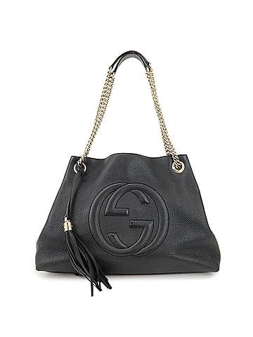 Gucci Soho Chain Strap Leather Black Leather Shoulder Bag Bag (view 1)
