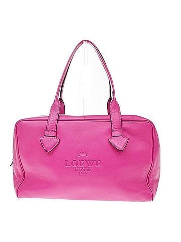 Loewe Heritage Boston Leather Pink Leather Handbag (view 1)