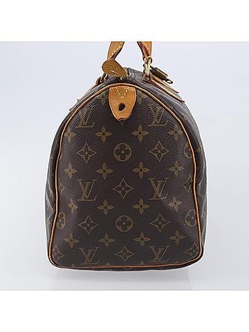 Louis Vuitton Speedy Monogram Canvas Brown Canvas Handbag (view 2)
