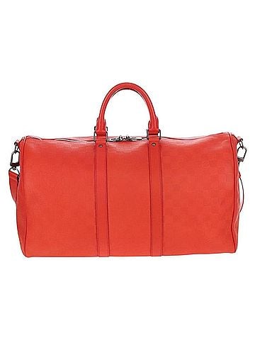 Louis Vuitton Keepall Bandouliere Damier Infini Leather Red Leather Travel Bag Bag (view 1)