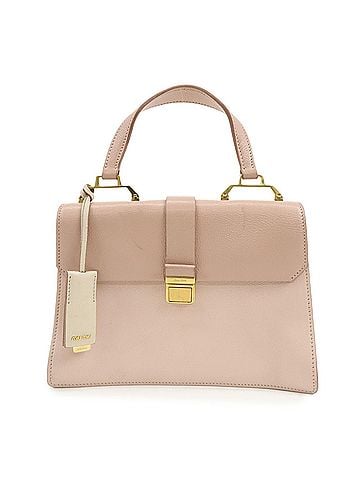 Miu Miu Madras Convertible Compartment Top Handle Leather Pink Leather Handbag (view 1)
