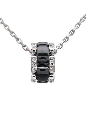 Chanel Ultra Pendant 18K White Gold With Diamonds And Hematite Silver White_Gold Necklace Jewelry (view 1)