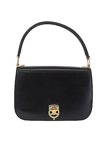 Céline Handbag Leather Black Leather Handbag (view 1)