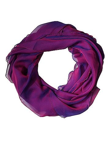 Dolce & Gabbana Purple Silk Rectangle Wrap Shawl Women's Scarf (view 1)