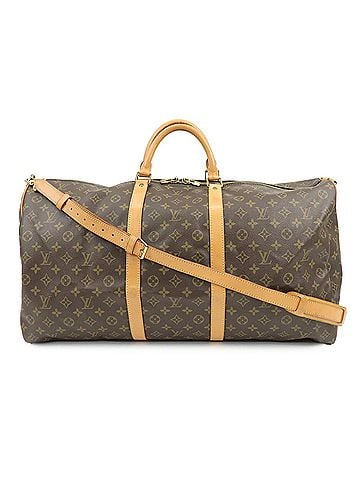 Louis Vuitton Keepall Bandouliere Monogram Canvas Brown Canvas Travel Bag Bag (view 1)