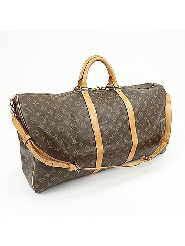 Louis Vuitton Keepall Bandouliere Monogram Canvas Brown Canvas Travel Bag Bag (view 2)