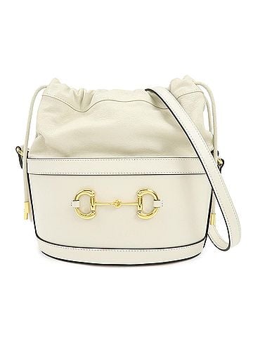 Gucci Horsebit 1955 Bucket Leather Beige Leather Handbag (view 1)