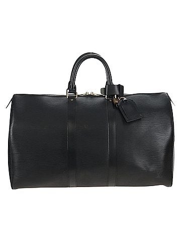 Louis Vuitton Keepall Epi Leather Black Leather Travel Bag Bag (view 1)