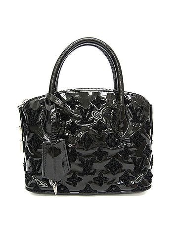 Louis Vuitton Fascination Lockit Patent Lambskin Black Patent_Leather Handbag (view 1)