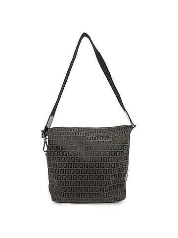 Fendi Shoulder Zucchino Canvas Brown Canvas Shoulder Bag Bag (view 1)