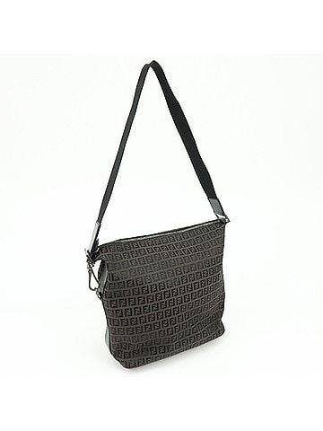 Fendi Shoulder Zucchino Canvas Brown Canvas Shoulder Bag Bag (view 2)