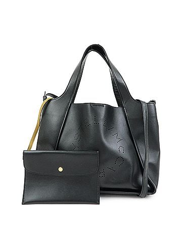 Stella McCartney Alter Faux Leather Black Synthetic Tote Bag Bag (view 1)