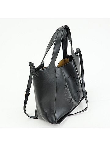 Stella McCartney Alter Faux Leather Black Synthetic Tote Bag Bag (view 2)