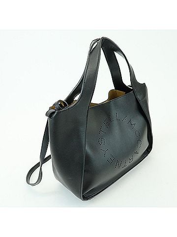 Stella McCartney Alter Faux Leather Black Synthetic Tote Bag Bag (view 2)