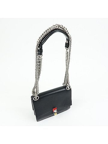 Fendi Kan I Leather Black Leather Shoulder Bag Bag (view 2)