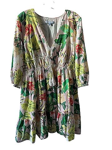 Antonio Melani Botanical Drawstring Casual Dress (view 1)