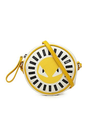 Fendi Leather Monster Eyes Round Shoulder Bag (view 1)