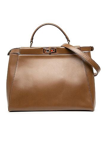 Fendi Large Leather Peekaboo Iconic Satchel (view 1)