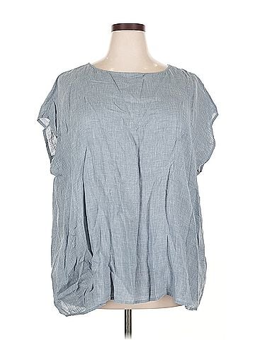 Eileen Fisher Boxy Sleeveless Blouse Eileen Fisher Short Sleeve Blouse (view 1)