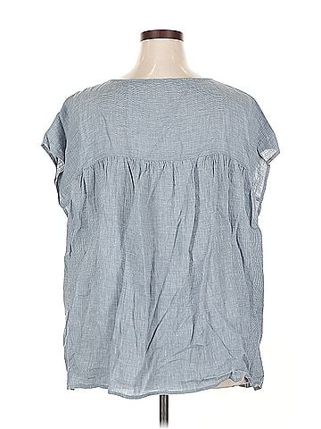 Eileen Fisher Boxy Sleeveless Blouse Eileen Fisher Short Sleeve Blouse (view 2)