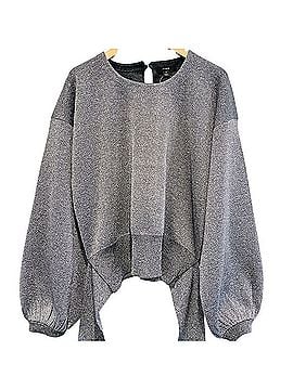 J.Crew Tie-Waist Metallic Crewneck Sweater Pullover Sweater (view 2)