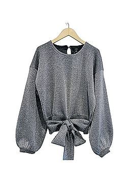 J.Crew Tie-Waist Metallic Crewneck Sweater Pullover Sweater (view 1)