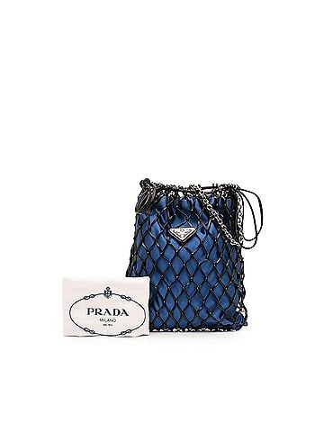 Prada Satin and Leather Net Chain Crossbody (view 2)