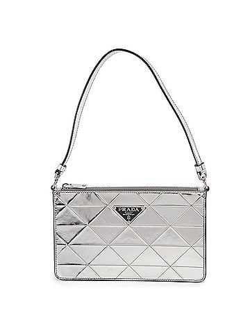 Prada Prada handbag, metallic leather, 1BC155, PRADA (view 1)