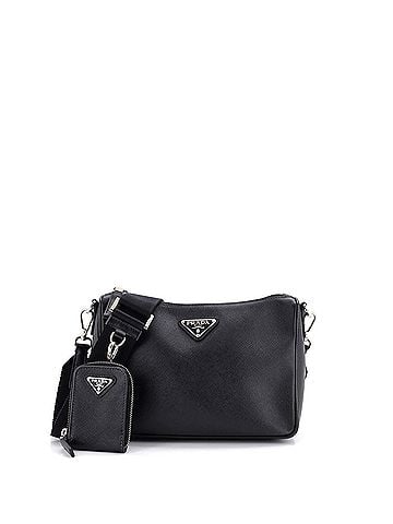 Prada Re-Edition Zip Messenger Bag Saffiano Leather Small (view 1)