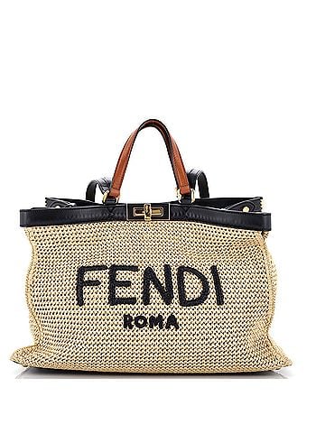 Fendi Peekaboo X-Tote Raffia Medium (view 1)