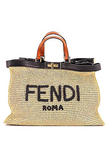 Fendi Peekaboo X-Tote Raffia Medium (view 1)