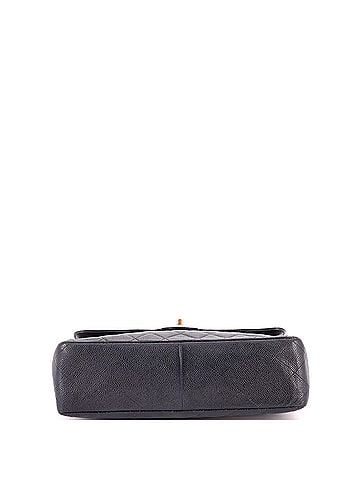 Chanel Vintage Square Classic Single Flap Bag Quilted Caviar Jumbo (view 2)