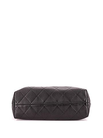 Chanel Coco Base Shopping Bag Quilted Suede and Lambskin Small (view 2)