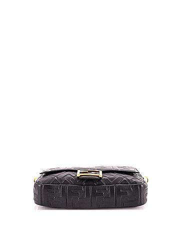 Fendi Baguette NM Bag Zucca Embossed Leather Medium (view 2)