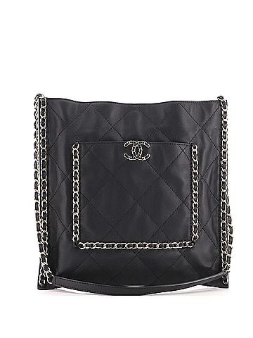 Chanel Flat Shopping Bag Quilted Calfskin Medium (view 1)