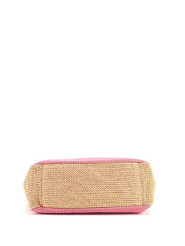 Chanel Deauville Logo Shopping Tote Printed Raffia Large (view 2)