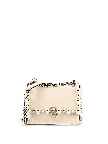 Fendi Kan I Bag Pearl Embellished Leather Small (view 1)