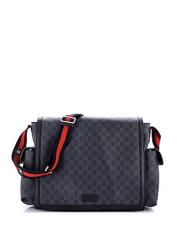 Gucci Web Strap Diaper Bag GG Coated Canvas Small (view 1)