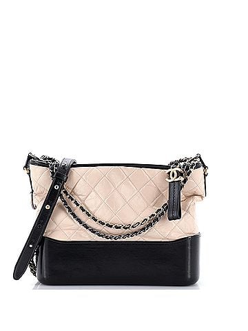 Chanel Bicolor Gabrielle Hobo Quilted Aged Calfskin Medium (view 1)