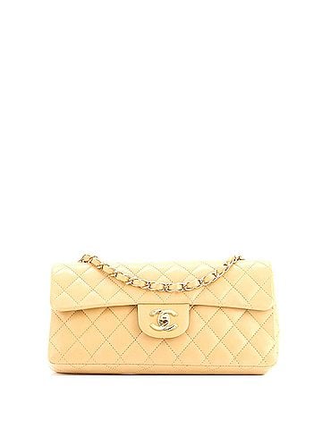 Chanel Vintage CC Flap Bag Quilted Lambskin East West (view 1)