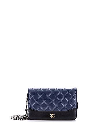 Chanel Gabrielle Wallet on Chain Quilted Aged Calfskin (view 1)