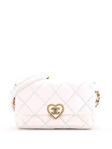 Chanel Coco Love CC Heart Flap Bag Quilted Lambskin Small (view 1)