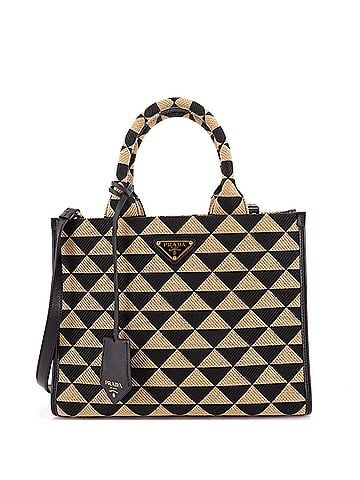 Prada Symbole Shopper Tote Jacquard Small (view 1)