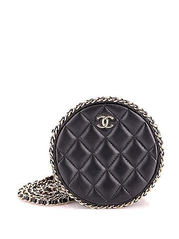 Chanel Chain Around Round Clutch with Chain Quilted Lambskin (view 1)