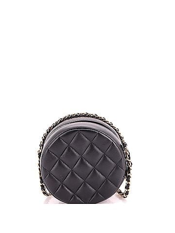 Chanel Chain Around Round Clutch with Chain Quilted Lambskin (view 2)