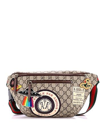Gucci Courrier Zip Belt Bag GG Coated Canvas with Applique (view 1)