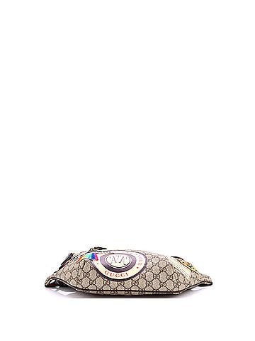 Gucci Courrier Zip Belt Bag GG Coated Canvas with Applique (view 2)
