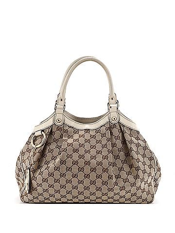 Gucci Sukey Tote GG Canvas with Leather Medium (view 1)